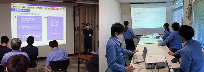 小集団活動発表会の様子